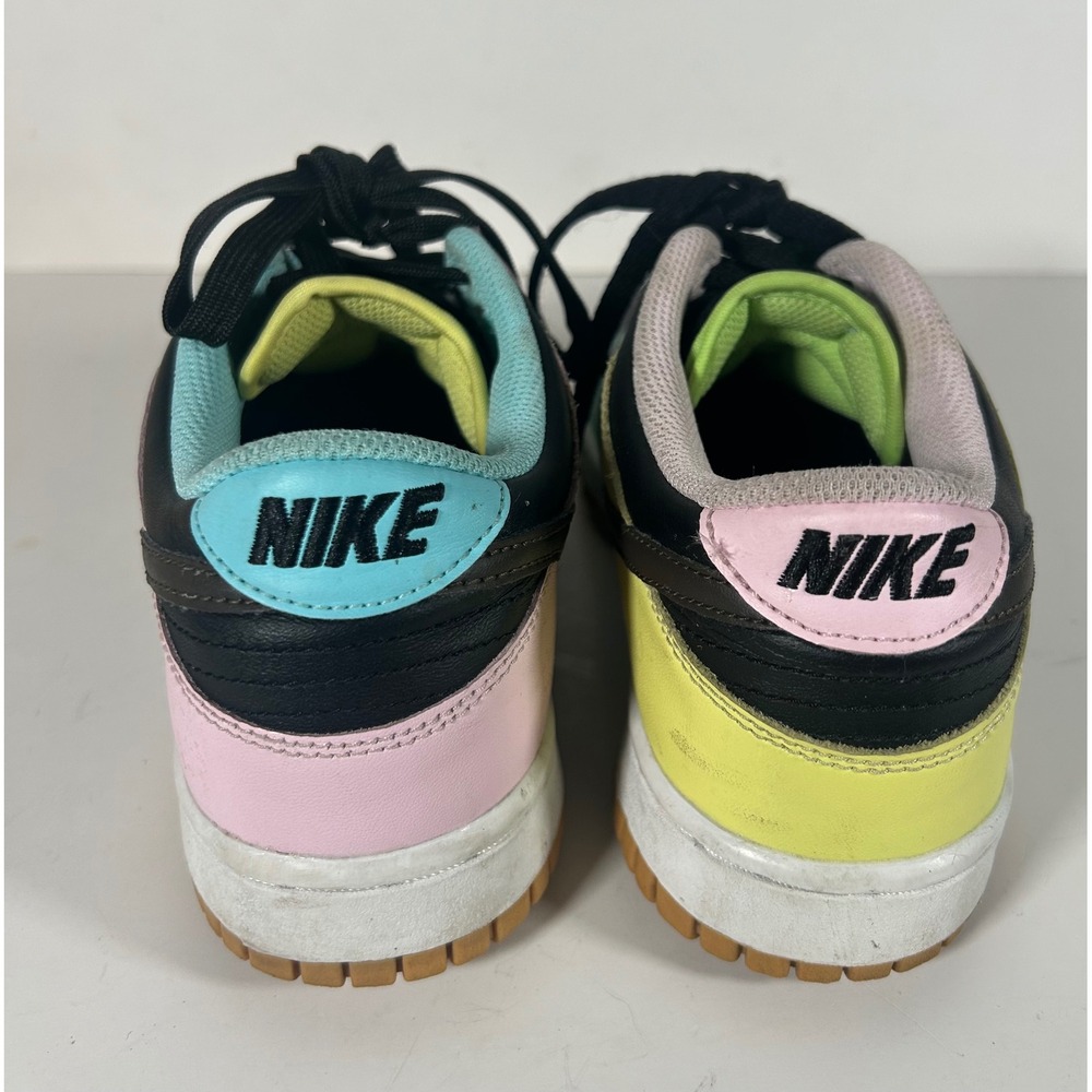 Nike Dunk Low SE Free.99 Black Multi-Color Sneakers CZ2496-001 Sz 6Y/Womens 7.5 - Picture 6 of 9